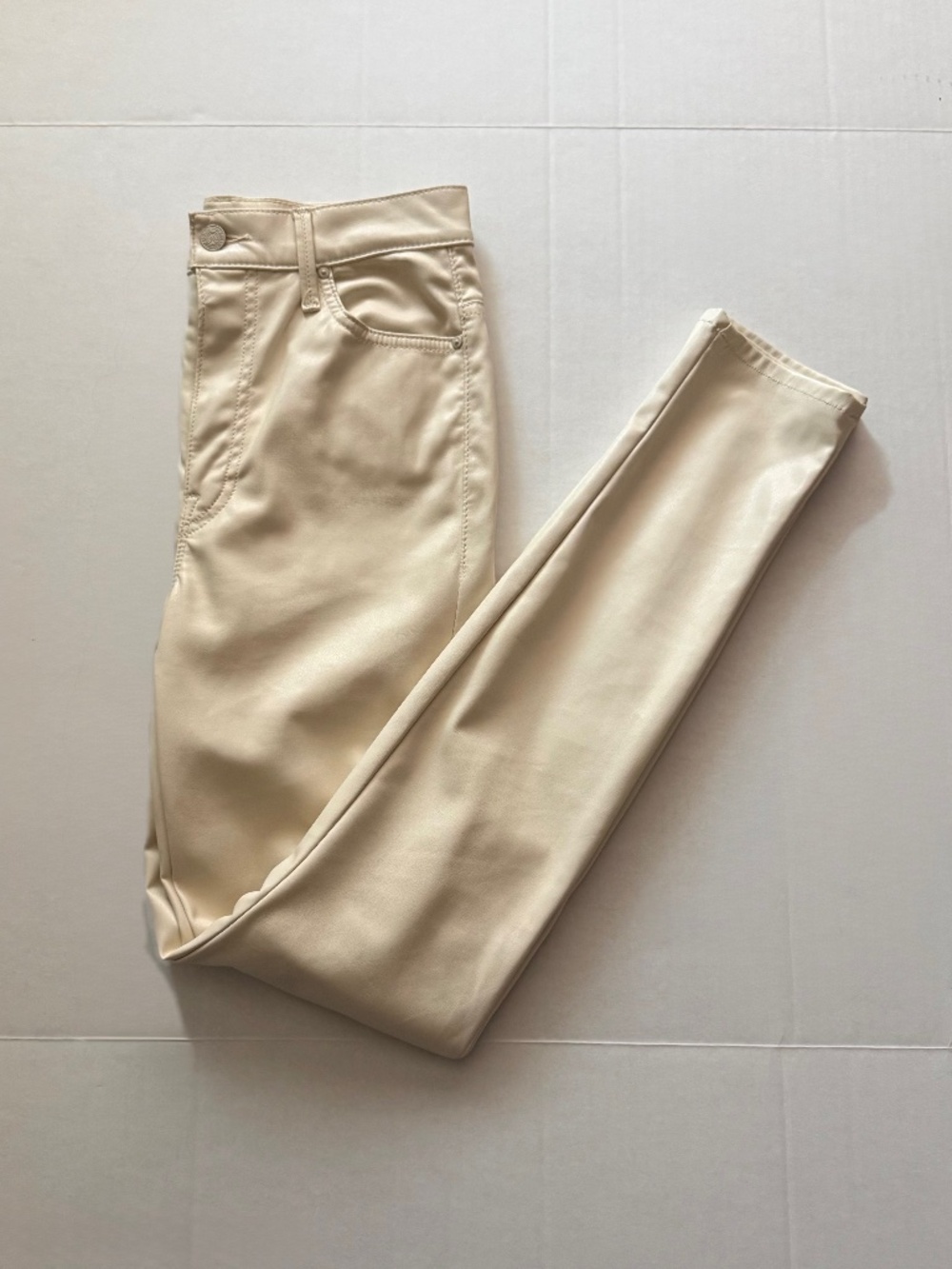 MOTHER "The Super Swooner" Faux Leather Pants